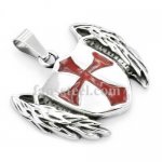 FSP17W81 cross knight wings pendant