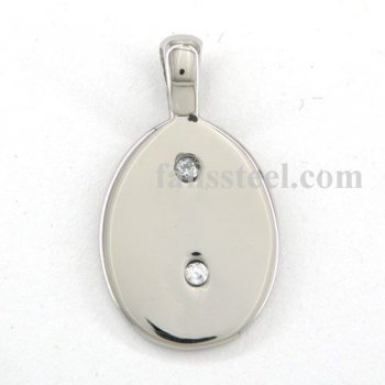 FSPR14040 oval cz setting pendant FSPR14040