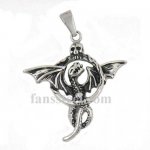 FSP16W11 flying dragon skull pendant