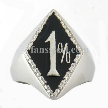 FSR09W95 one percent biker ring