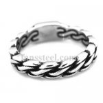 FSR20W23 twist rope chain wave ring