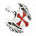 FSP17W81 cross knight wings pendant