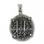 FSP00W35  Dog Cross Circle Pendant 