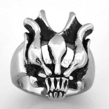 FSR06W55 Flame Tribal Dragon Ring