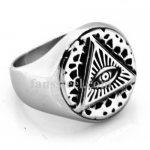 FSR20W34 triangle all seeing eye god's miracle ring