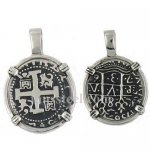 FSP00W35  Dog Cross Circle Pendant 