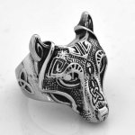 FSR14W74 Animal wolf ring