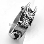 FSR08W03B Spiral Dragon Chinese Zodiac Sign ring 