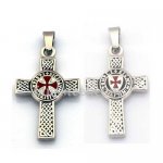 FSP17W71 celtic knight templar cross pendant