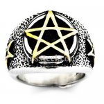 FSR20W71 pentagram star ring