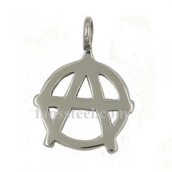 FSP02W46 letter A biker pendant