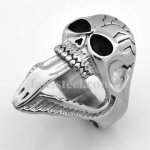 FSR07W72 Skull Medallion skeleton gothic Ring