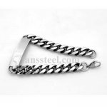 FSB00W71 Stainless steel jewelry band cowboy twist Bracelet