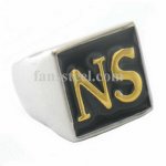 FSR09W66G Custom made  2 alphabet NS ring 