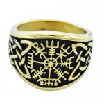 FSR20W25G Vegvisir and Knotwork ring