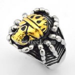 FSR08W48G Soldier Skull Spider gothic Ring