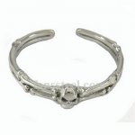 FSB00W08 skull bone wing biker bangle 