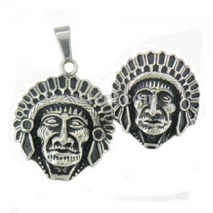 FST00W12 Indian Tribal Chief Medallion Pendant ring set