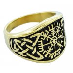 FSR20W25G Vegvisir and Knotwork ring