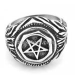 FSR20W52 hexagon star goat ring