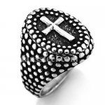 FSR14W15 dotted oval cross ring