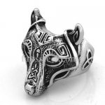 FSR14W74 Animal wolf ring