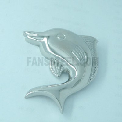 FSP03W32 jumping Dolphin Pendant