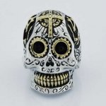 FSR14W09G cross gear eye mechanic ghost skull ring