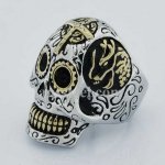 FSR14W09G cross gear eye mechanic ghost skull ring