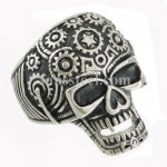 FSR09W72 skull ring  sunshine gear head