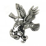 FSP15W93 eagle catch snake pendant