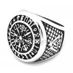 FSR14W75 Helm of Awe Viking valknut ring