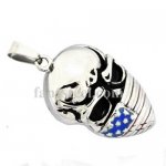 FSP17W36 Star flag mask skull pendant