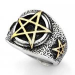 FSR20W71 pentagram star ring