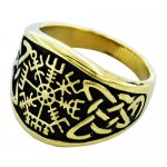 FSR20W25G Vegvisir and Knotwork ring