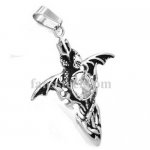 FSP16W12 snake wings cross pendant