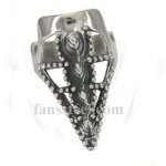 FSR11W59 rhinoceros horn biker Ring 