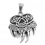 FSP17W34 celtic knot claw pendant