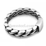 FSR20W23 twist rope chain wave ring