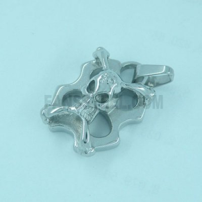 FSP05W91 Pirate Skull Cross bones Pendant