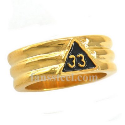 FSR08W43G triangle thirty three degree ring