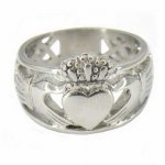 FSR11W30  Crown Claddagh Friendship Ring 