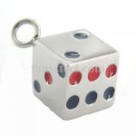 FSP00W82 DICE Gambling  pendant 