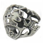 FSR11W63 injured hurt skull biker Ring 