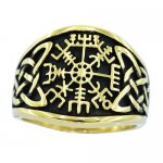 FSR20W25G Vegvisir and Knotwork ring