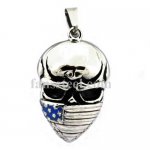 FSP17W36 Star flag mask skull pendant