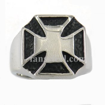 FSR10W73 iron german cross Ring