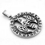 FSP17W84 viking thors hammer letters pendant