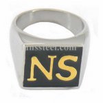 FSR09W66G Custom made  2 alphabet NS ring 