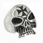 FSR10W60 german cross skull biker Ring 